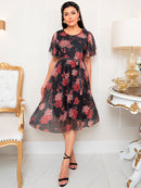 Vestido Midi Tule Leia
