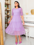 Vestido Midi Tule Miriam