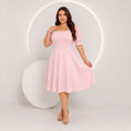 Vestido Midi Algodão Liso